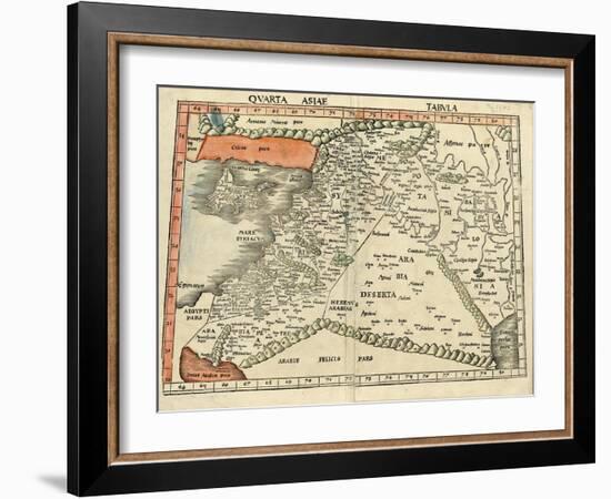 Israel and Arabia-Ptolemy-Framed Art Print