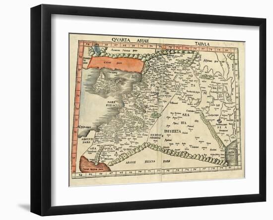 Israel and Arabia-Ptolemy-Framed Art Print