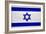 Israel Flag Design with Wood Patterning - Flags of the World Series-Philippe Hugonnard-Framed Premium Giclee Print