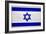 Israel Flag Design with Wood Patterning - Flags of the World Series-Philippe Hugonnard-Framed Premium Giclee Print