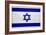 Israel Flag Design with Wood Patterning - Flags of the World Series-Philippe Hugonnard-Framed Art Print