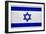 Israel Flag Design with Wood Patterning - Flags of the World Series-Philippe Hugonnard-Framed Art Print