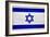 Israel Flag Design with Wood Patterning - Flags of the World Series-Philippe Hugonnard-Framed Art Print