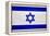 Israel Flag Design with Wood Patterning - Flags of the World Series-Philippe Hugonnard-Framed Stretched Canvas