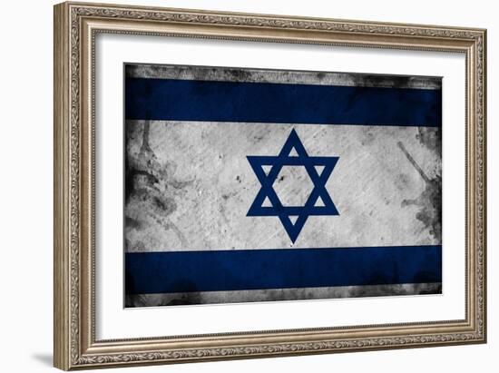 Israel Flag-igor stevanovic-Framed Premium Giclee Print