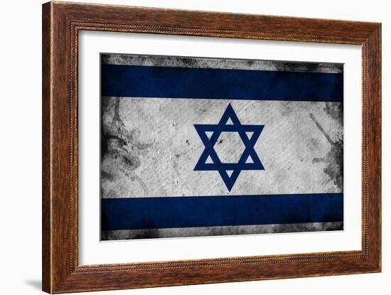 Israel Flag-igor stevanovic-Framed Premium Giclee Print