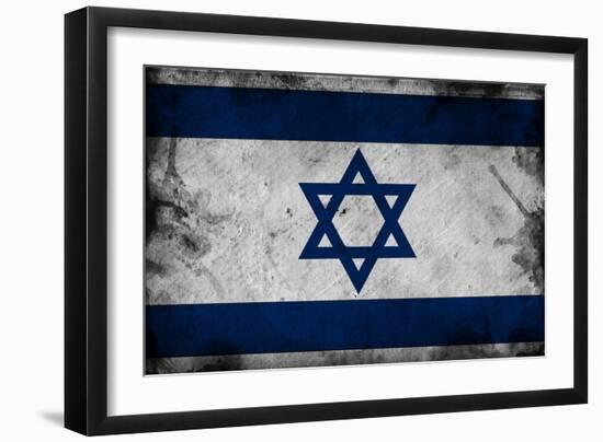 Israel Flag-igor stevanovic-Framed Premium Giclee Print