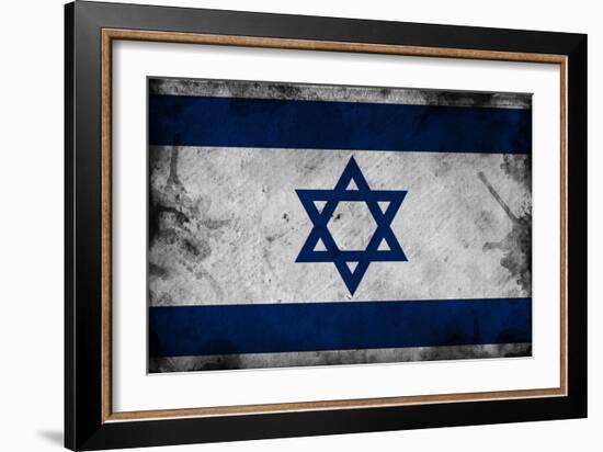 Israel Flag-igor stevanovic-Framed Art Print