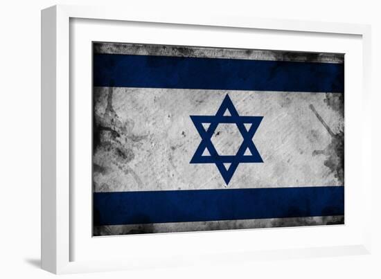 Israel Flag-igor stevanovic-Framed Art Print