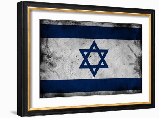 Israel Flag-igor stevanovic-Framed Art Print