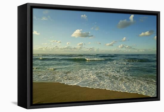 Israel, Haifa. Beaches and Mediterranean sea-Michele Molinari-Framed Premier Image Canvas