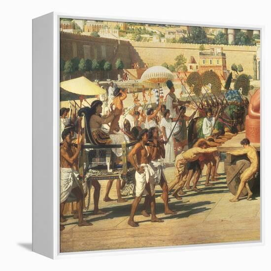 Israel in Egypt, 1867 (Detail)-Edward John Poynter-Framed Premier Image Canvas