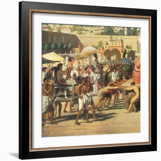 Israel in Egypt, 1867 (Detail)-Edward John Poynter-Framed Giclee Print