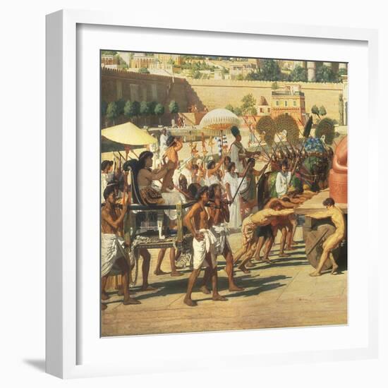 Israel in Egypt, 1867 (Detail)-Edward John Poynter-Framed Giclee Print
