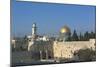 Israel, Jerusalem, Dome of Rock and Western Wall-null-Mounted Giclee Print
