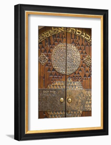 Israel, Jerusalem, Jewish Quarter, Synagogue door-Jane Sweeney-Framed Photographic Print