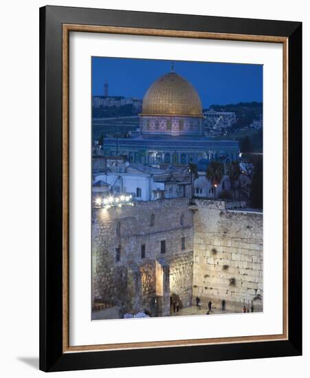 Israel, Jerusalem, Old City, Jewish Quarter of the Western Wall Plaza-Walter Bibikow-Framed Photographic Print