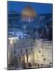 Israel, Jerusalem, Old City, Jewish Quarter of the Western Wall Plaza-Walter Bibikow-Mounted Photographic Print