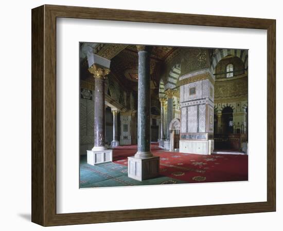 Israel, Jerusalem, Old Town, Temple Mount, Dome of Rock, Interior-null-Framed Giclee Print