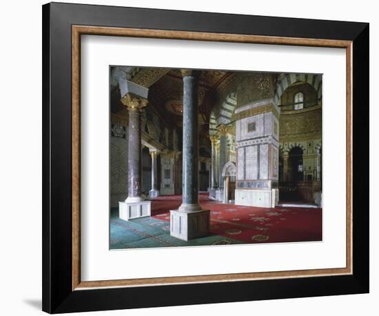 Israel, Jerusalem, Old Town, Temple Mount, Dome of Rock, Interior-null-Framed Giclee Print