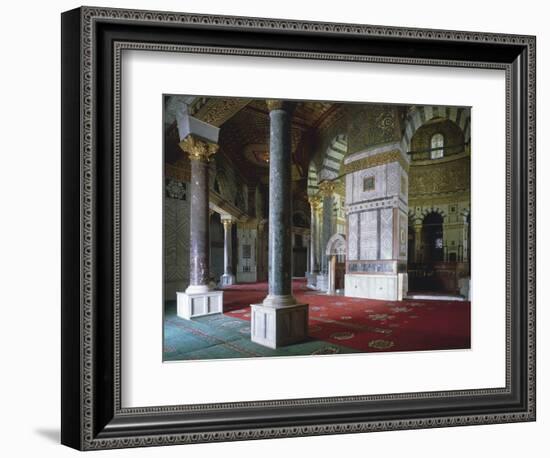 Israel, Jerusalem, Old Town, Temple Mount, Dome of Rock, Interior-null-Framed Giclee Print