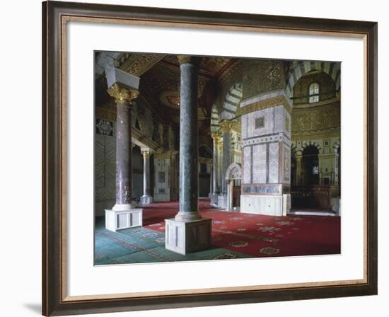 Israel, Jerusalem, Old Town, Temple Mount, Dome of Rock, Interior-null-Framed Giclee Print