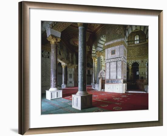 Israel, Jerusalem, Old Town, Temple Mount, Dome of Rock, Interior-null-Framed Giclee Print