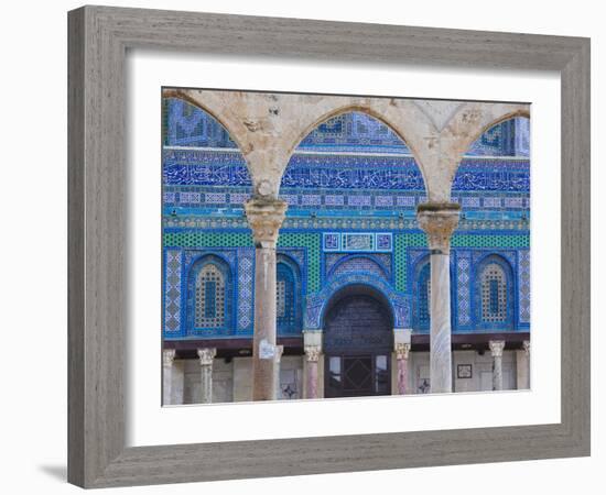 Israel, Jerusalem, Temple Mount, Dome of the Rock-Walter Bibikow-Framed Photographic Print