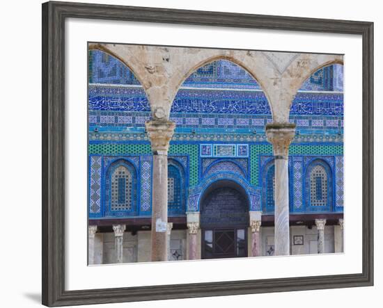 Israel, Jerusalem, Temple Mount, Dome of the Rock-Walter Bibikow-Framed Photographic Print