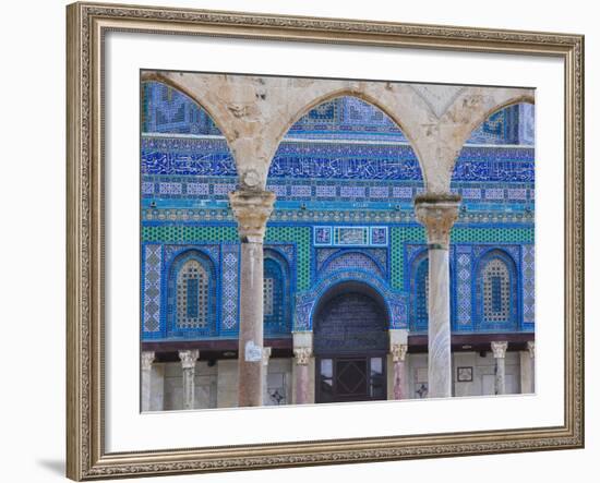 Israel, Jerusalem, Temple Mount, Dome of the Rock-Walter Bibikow-Framed Photographic Print