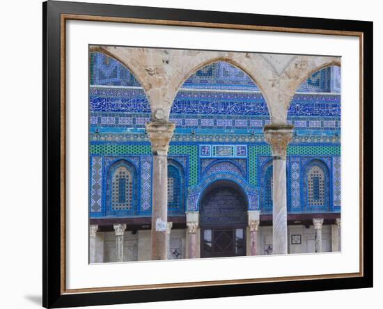 Israel, Jerusalem, Temple Mount, Dome of the Rock-Walter Bibikow-Framed Photographic Print