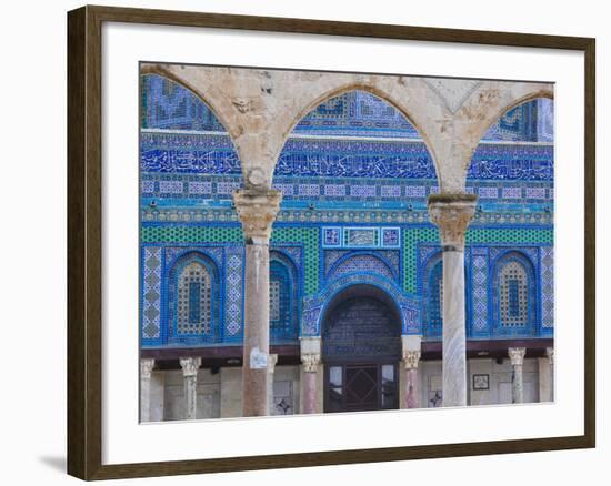 Israel, Jerusalem, Temple Mount, Dome of the Rock-Walter Bibikow-Framed Photographic Print