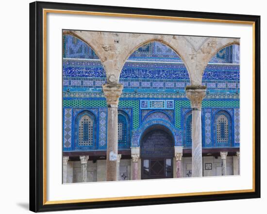 Israel, Jerusalem, Temple Mount, Dome of the Rock-Walter Bibikow-Framed Photographic Print