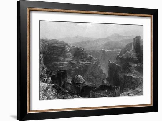 Israel Mar Saba-Thomas Allom-Framed Art Print