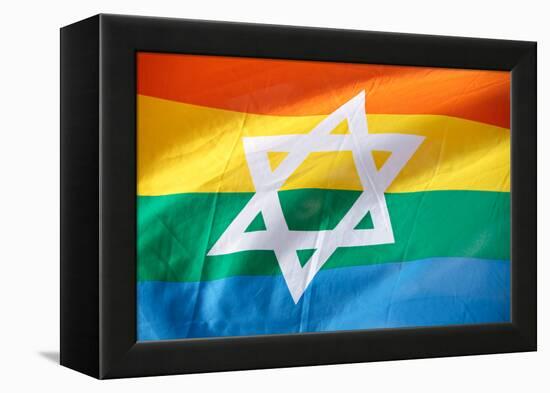 Israel Rainbow Flag-RDStockPhotos-Framed Premier Image Canvas