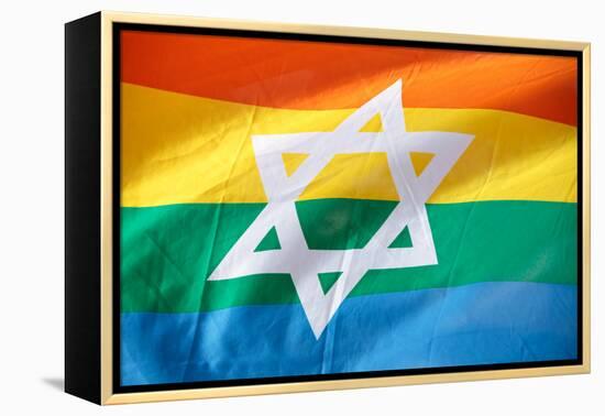 Israel Rainbow Flag-RDStockPhotos-Framed Premier Image Canvas