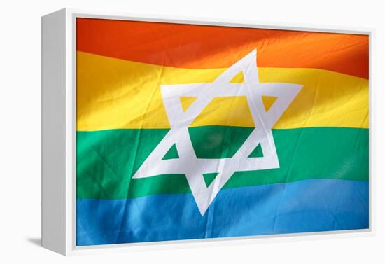 Israel Rainbow Flag-RDStockPhotos-Framed Premier Image Canvas