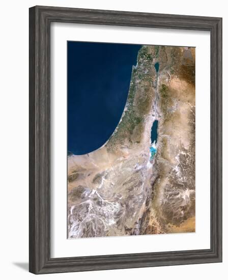 Israel, Satellite Image-PLANETOBSERVER-Framed Photographic Print