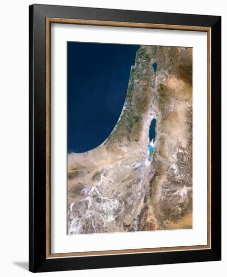 Israel, Satellite Image-PLANETOBSERVER-Framed Photographic Print