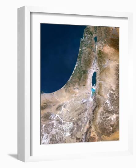 Israel, Satellite Image-PLANETOBSERVER-Framed Photographic Print