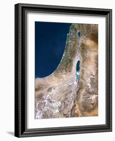 Israel, Satellite Image-PLANETOBSERVER-Framed Photographic Print