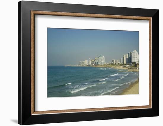 Israel, Tel Aviv, beach along the coastline-Michele Molinari-Framed Photographic Print