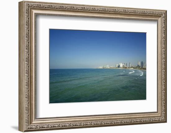 Israel, Tel Aviv. Coastline and beach-Michele Molinari-Framed Photographic Print