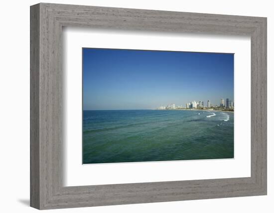 Israel, Tel Aviv. Coastline and beach-Michele Molinari-Framed Photographic Print