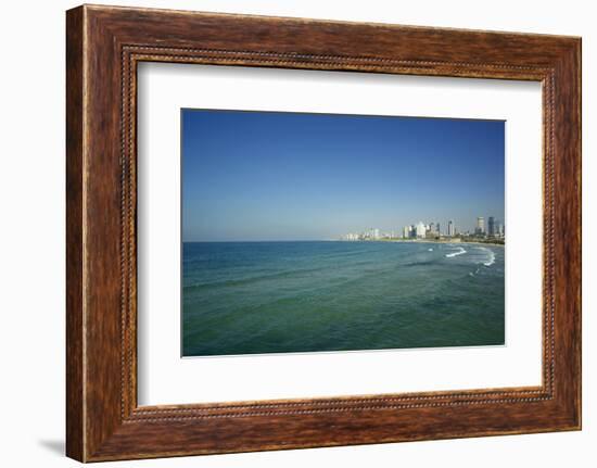 Israel, Tel Aviv. Coastline and beach-Michele Molinari-Framed Photographic Print