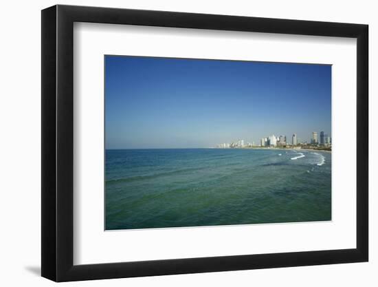 Israel, Tel Aviv. Coastline and beach-Michele Molinari-Framed Photographic Print