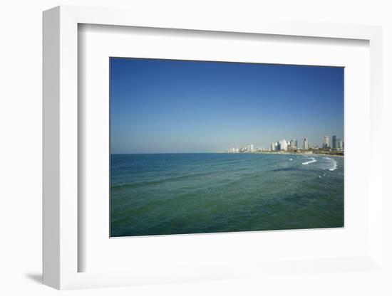 Israel, Tel Aviv. Coastline and beach-Michele Molinari-Framed Photographic Print