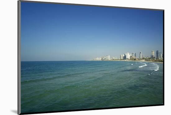 Israel, Tel Aviv. Coastline and beach-Michele Molinari-Mounted Photographic Print