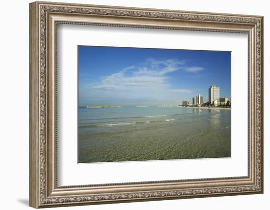 Israel, Tel Aviv. Coastline and beach-Michele Molinari-Framed Photographic Print