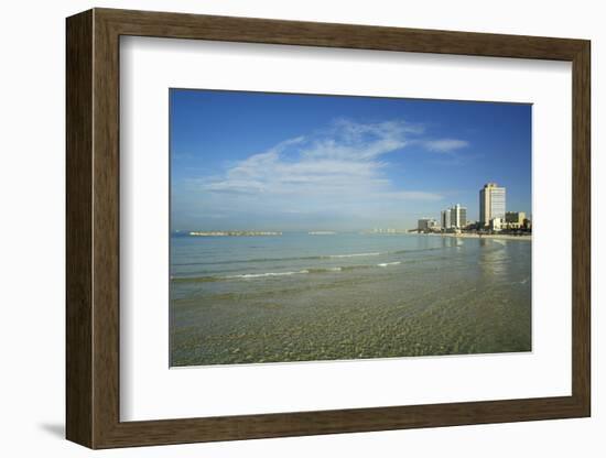 Israel, Tel Aviv. Coastline and beach-Michele Molinari-Framed Photographic Print